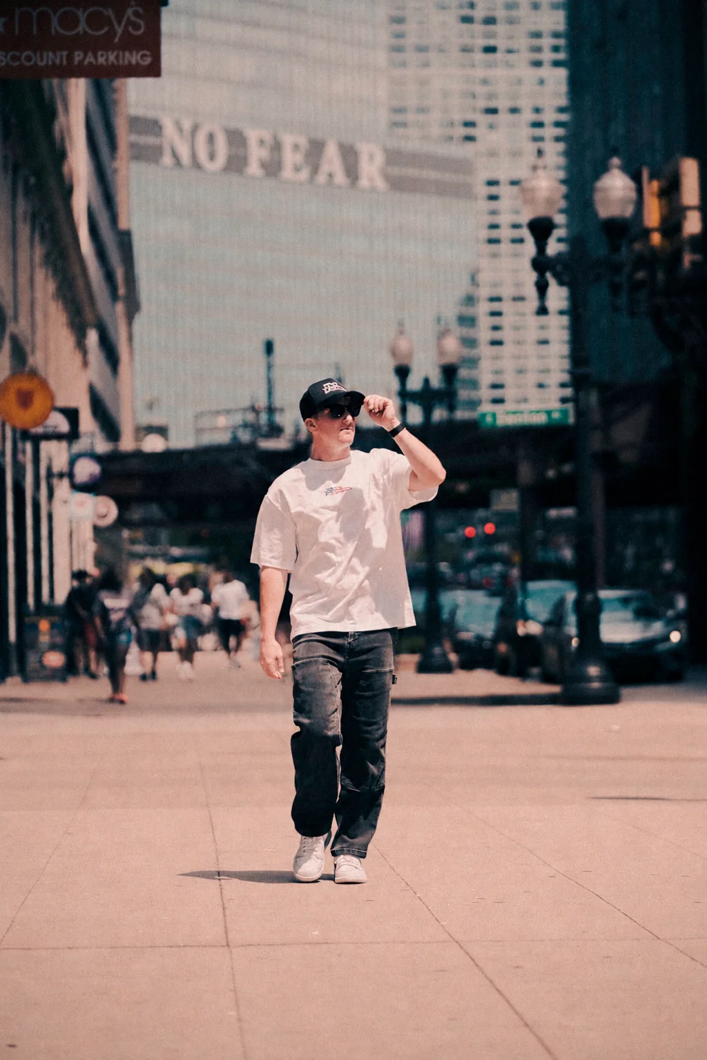 NO FEAR campaign portrait in downtown Chicago
